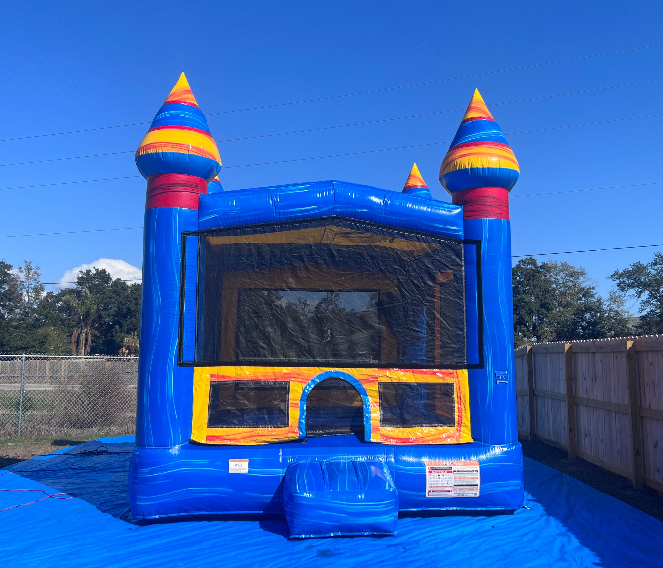 Marble Madness Bounce House (DRY) Best Bounce House Hire service in
