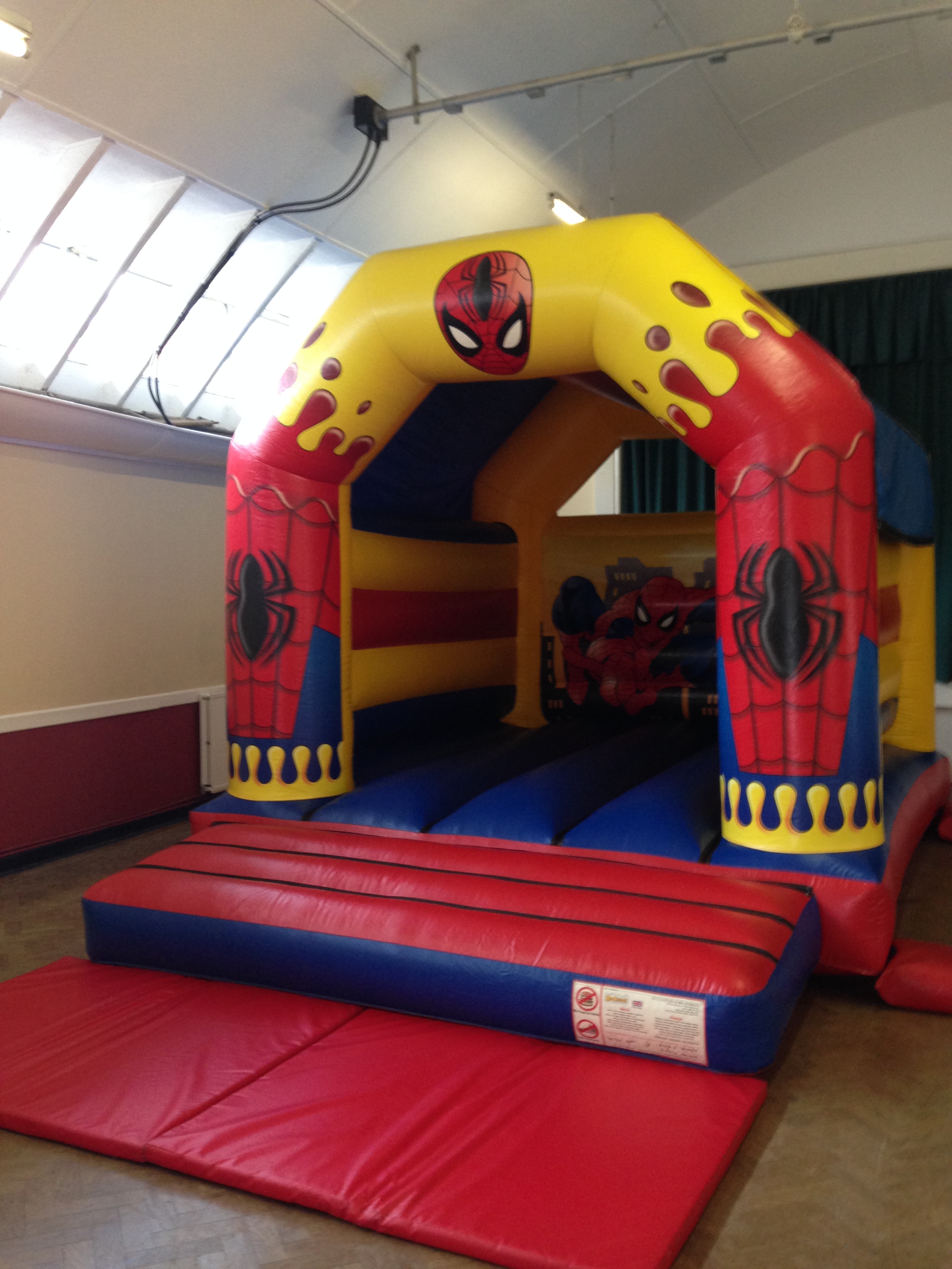 spiderman bouncy castle hire