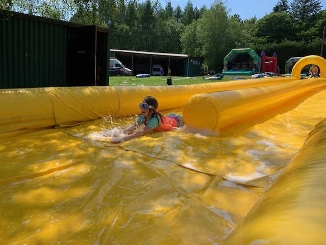 water filled slip and slide