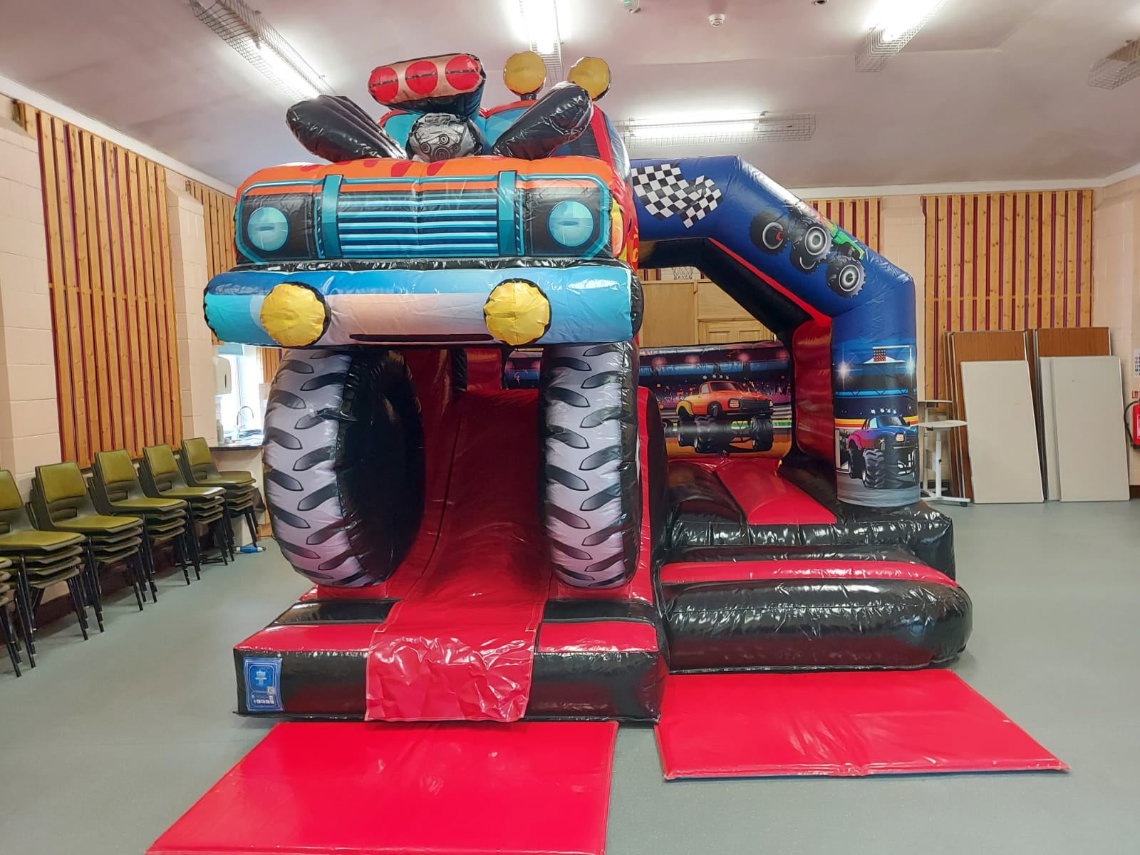 3D Monster Truck Combo Castle Bouncy Castle Hire in Nottinghamshire/Derby Connellans Castles