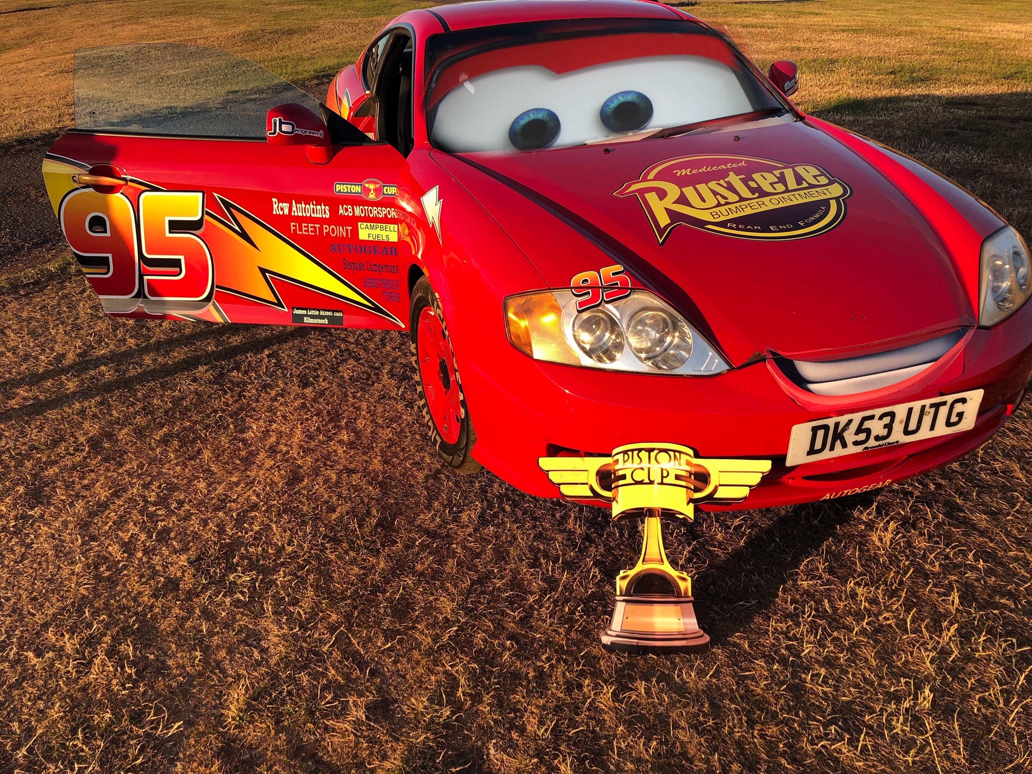 lightning mcqueen inflatable car