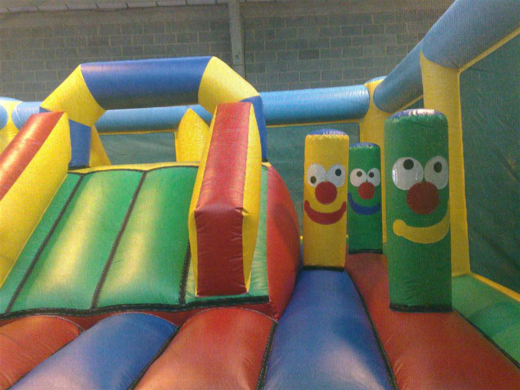 BB-026 - 20x25x12ft - Multiplay Castle - (Blue, Red, Green, Yellow