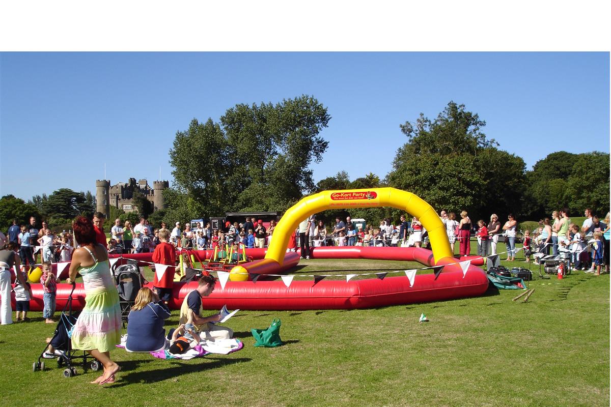 GoKart Party Best JV Bouncy Castle Hire Farnborough & Inflatable