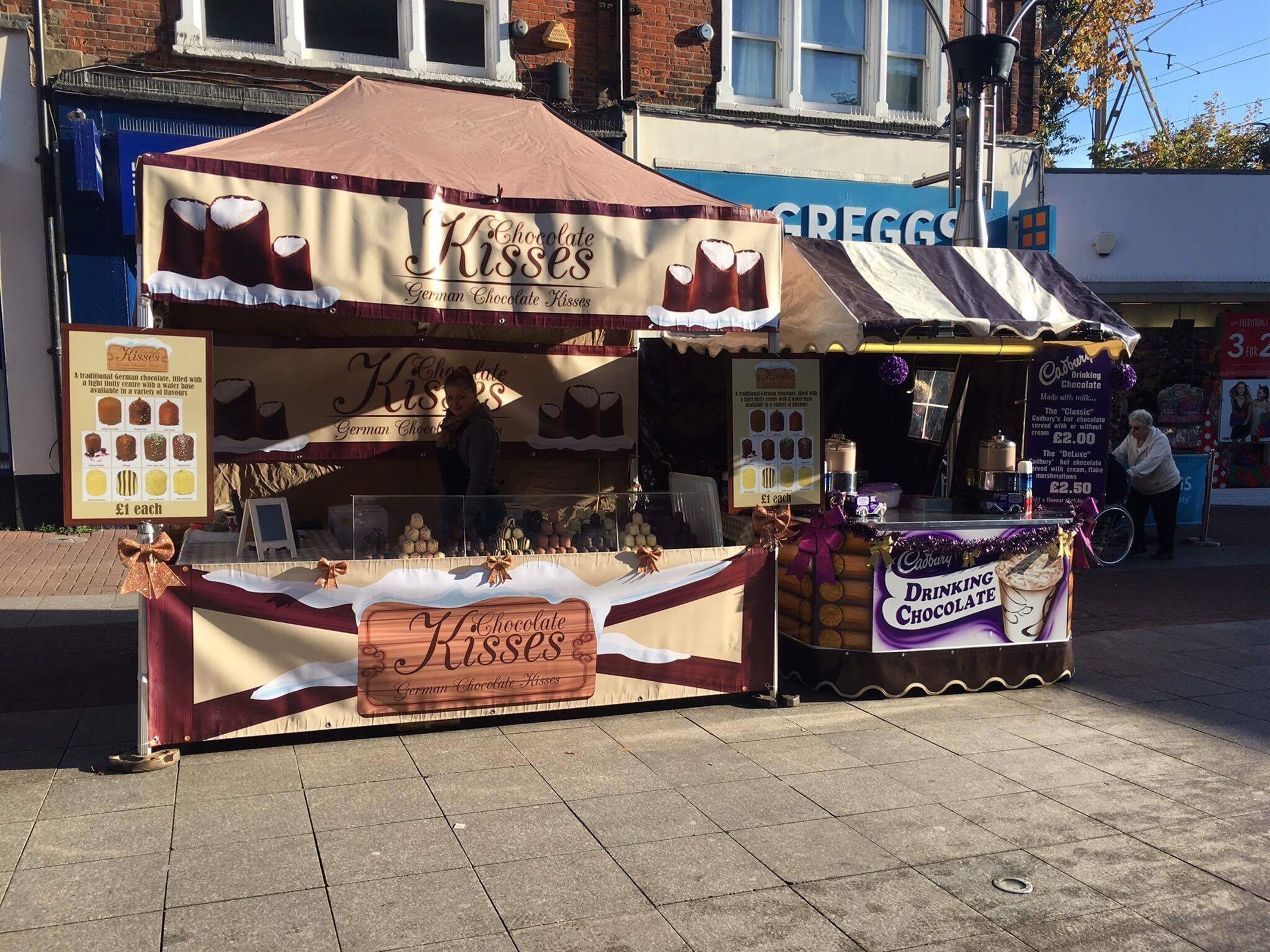 Festive German Chocolate Kisses Stall Best Children's Fairground
