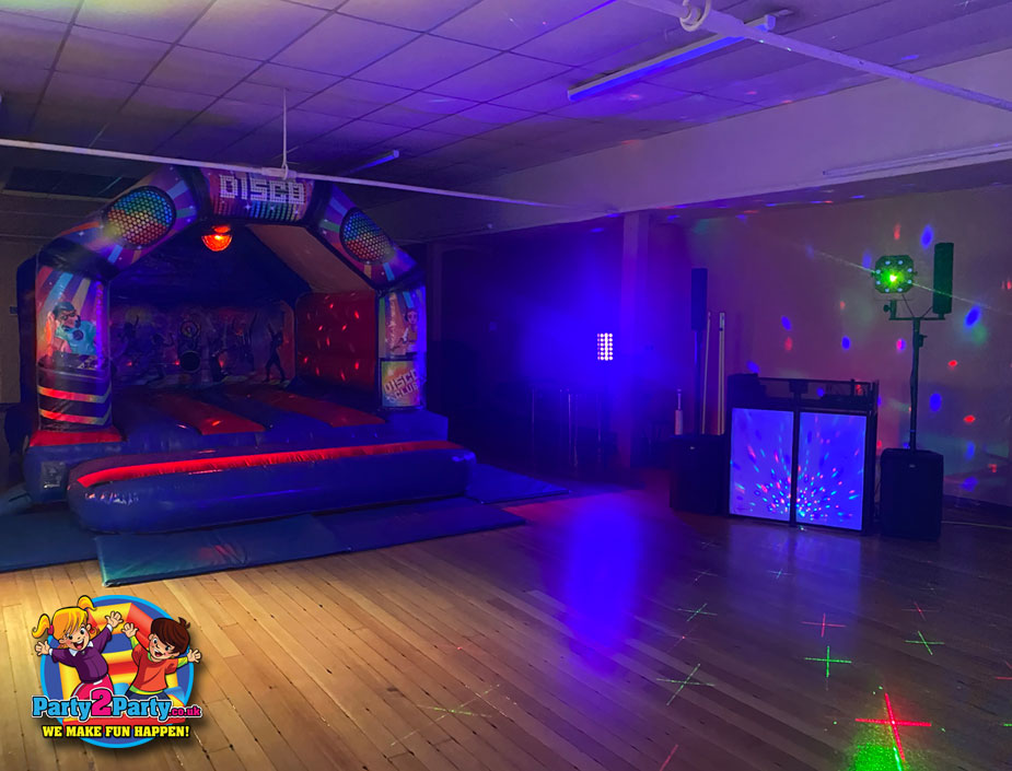 Children's Disco and Disco Bouncy Castle Party Package Hire