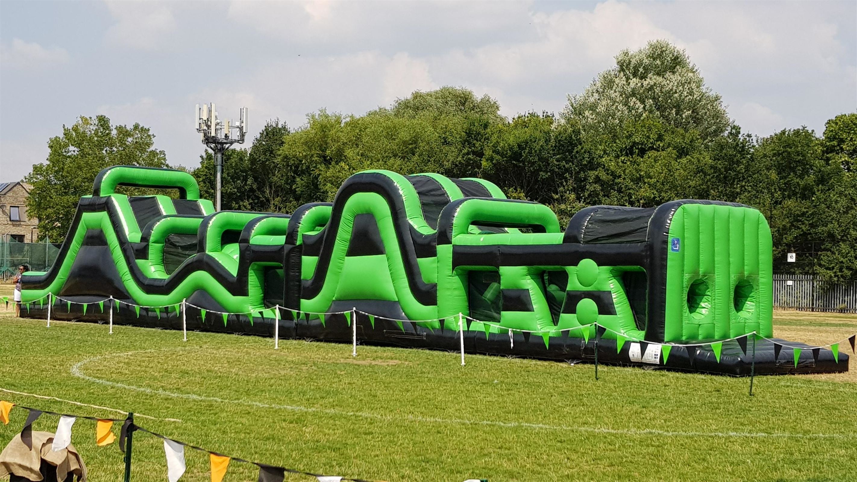 Inflatable Assault Course Hirebouncy Castle Obstacle Course Rentuk