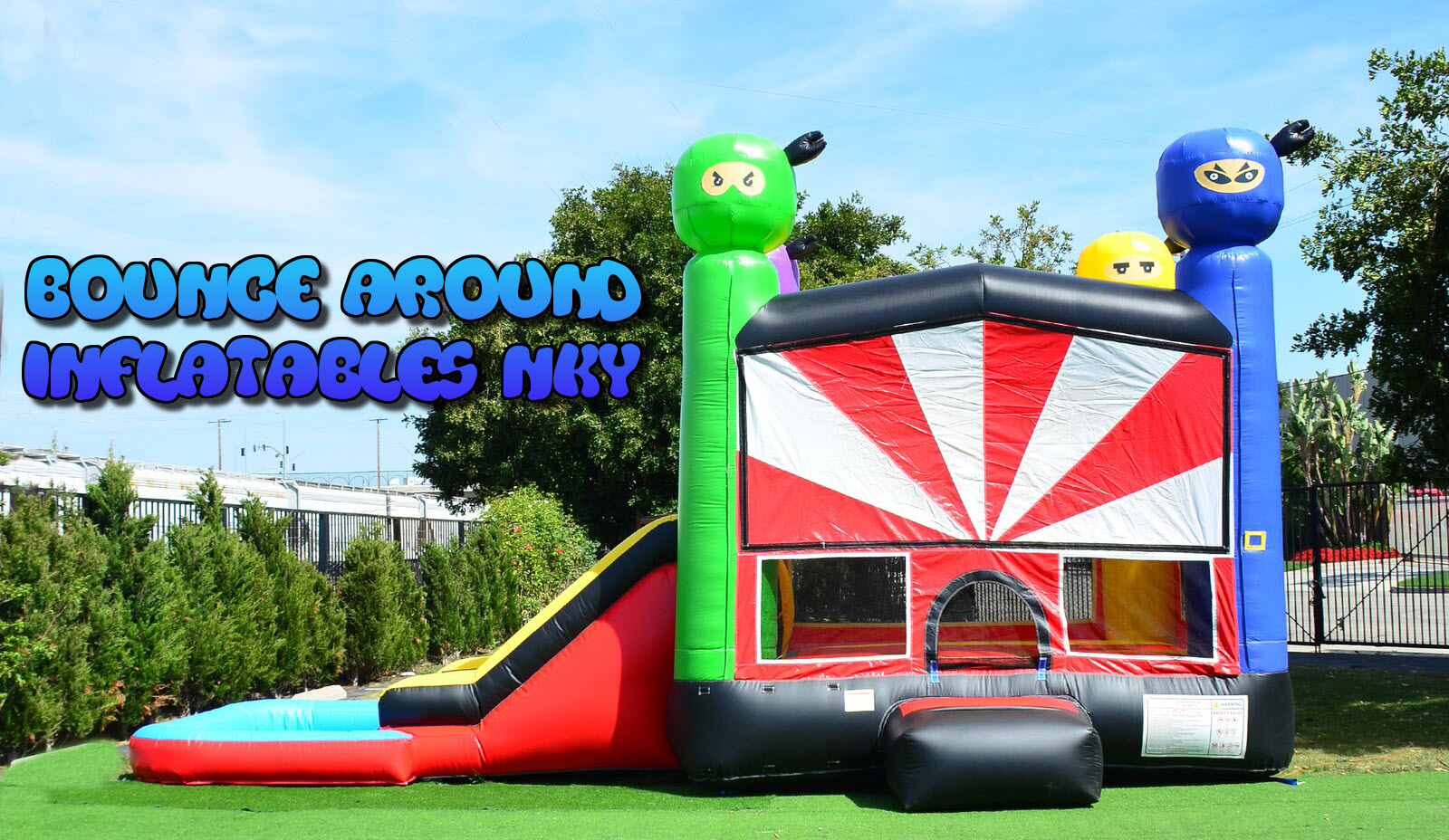 Ninja Fun Jump and Slide Combo Rentals