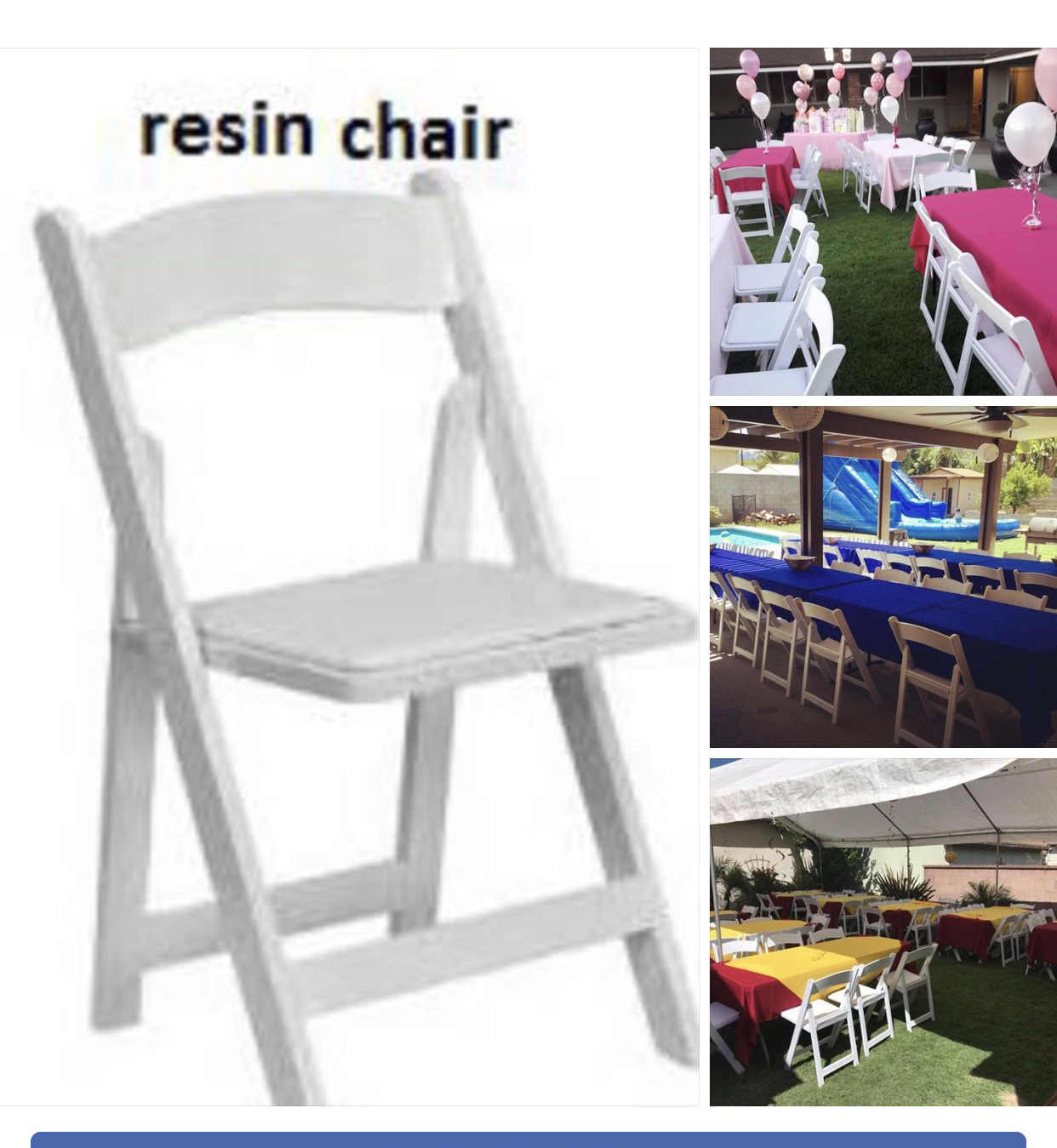 Tables And Chairs 🪑 Hire in California Seven Days Party Rentals