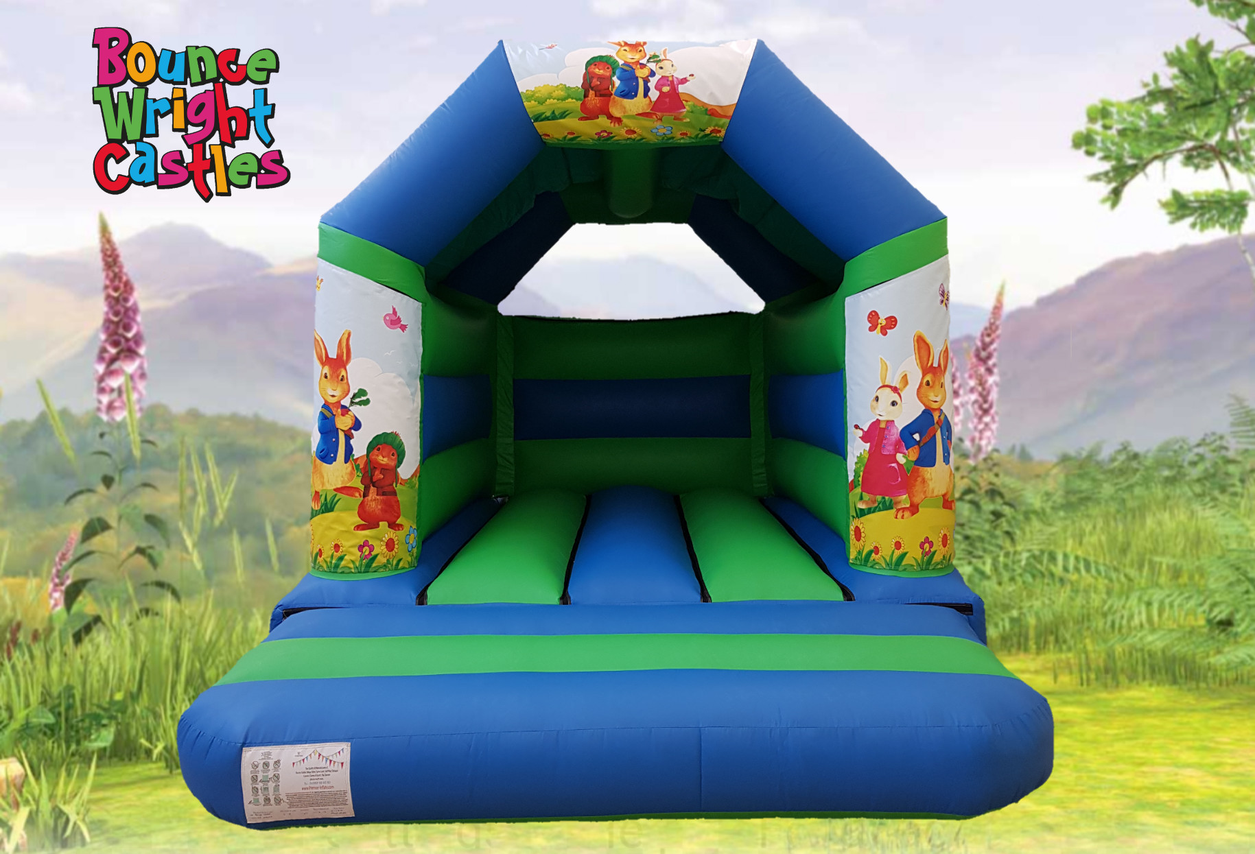 peter rabbit bouncy castle hire