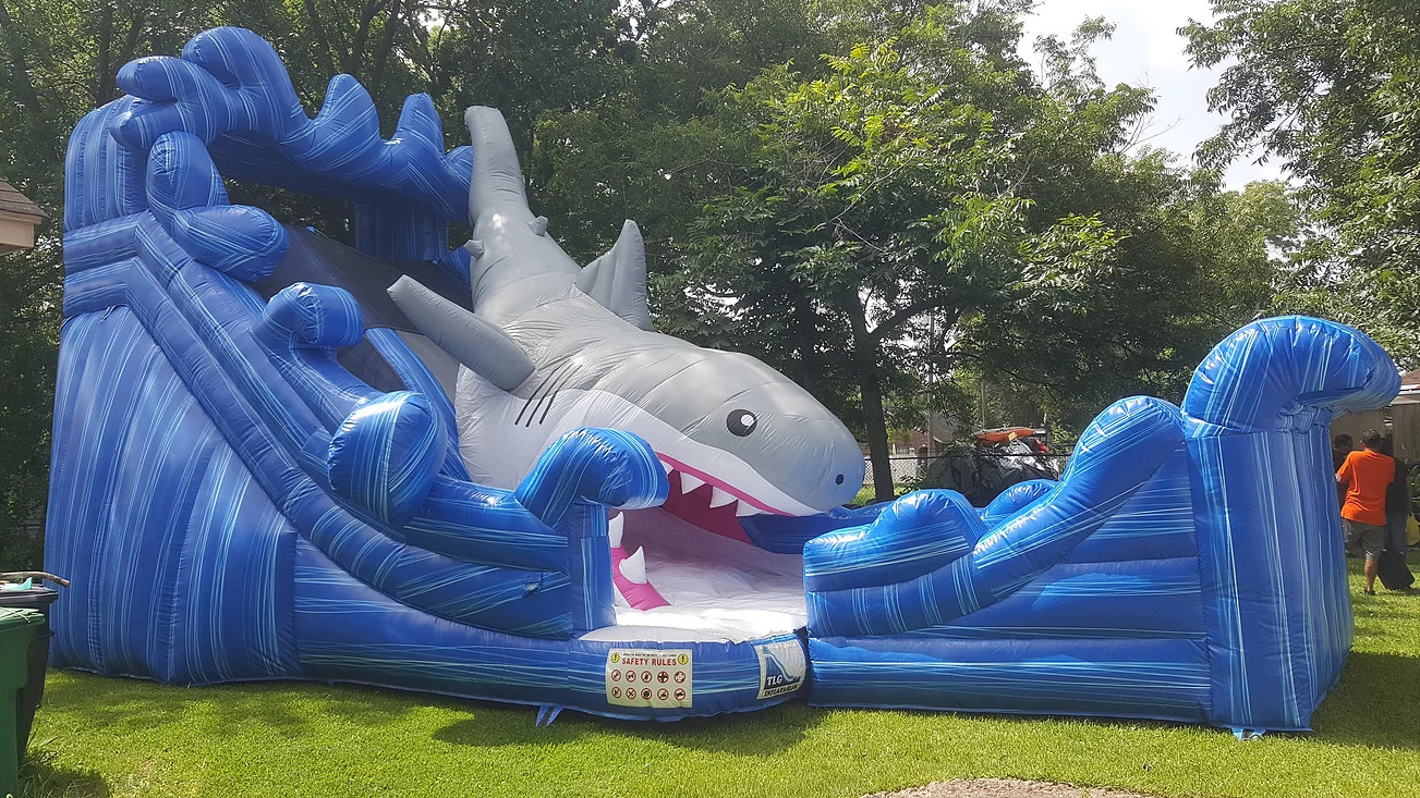 Giant Shark Water Slide (20T 16W 35L) - Water Slides, Bounce Houses ...