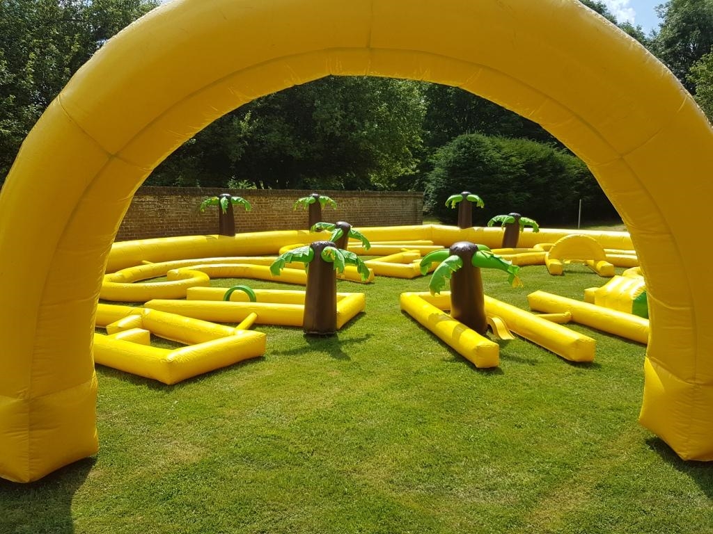 Inflatable Crazy Golf 1210 Adults and Children's Bouncy Castles Hire