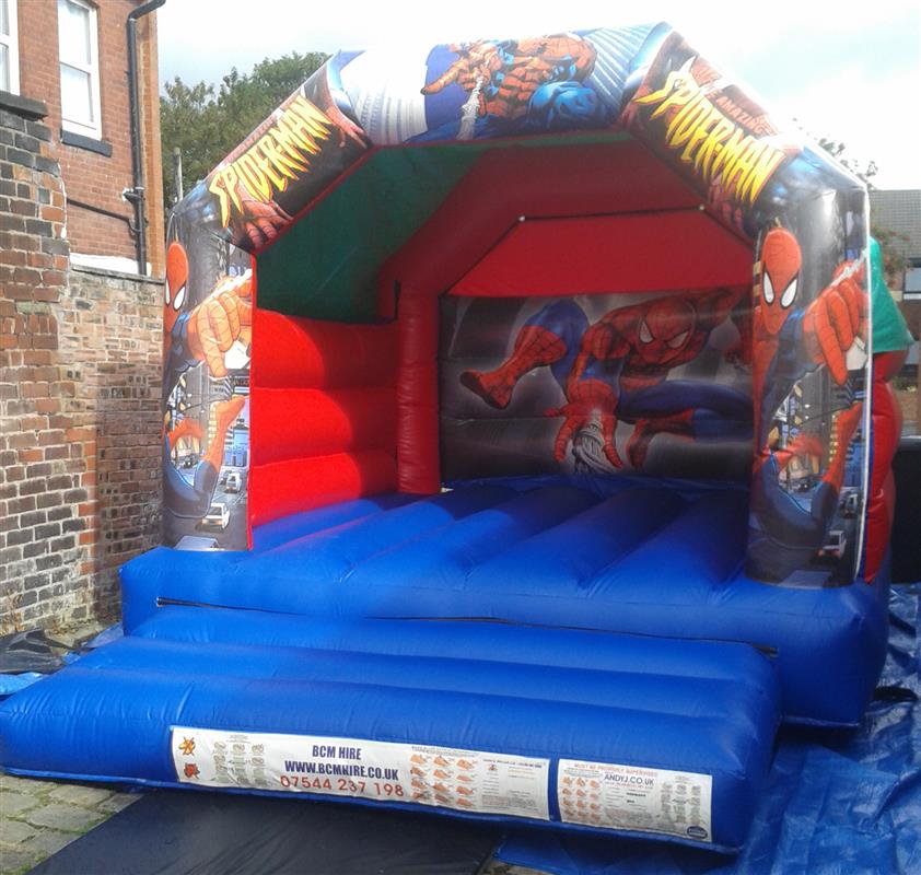 Spiderman Bouncy Castle  Children's Bouncy Castles  BCM Hire