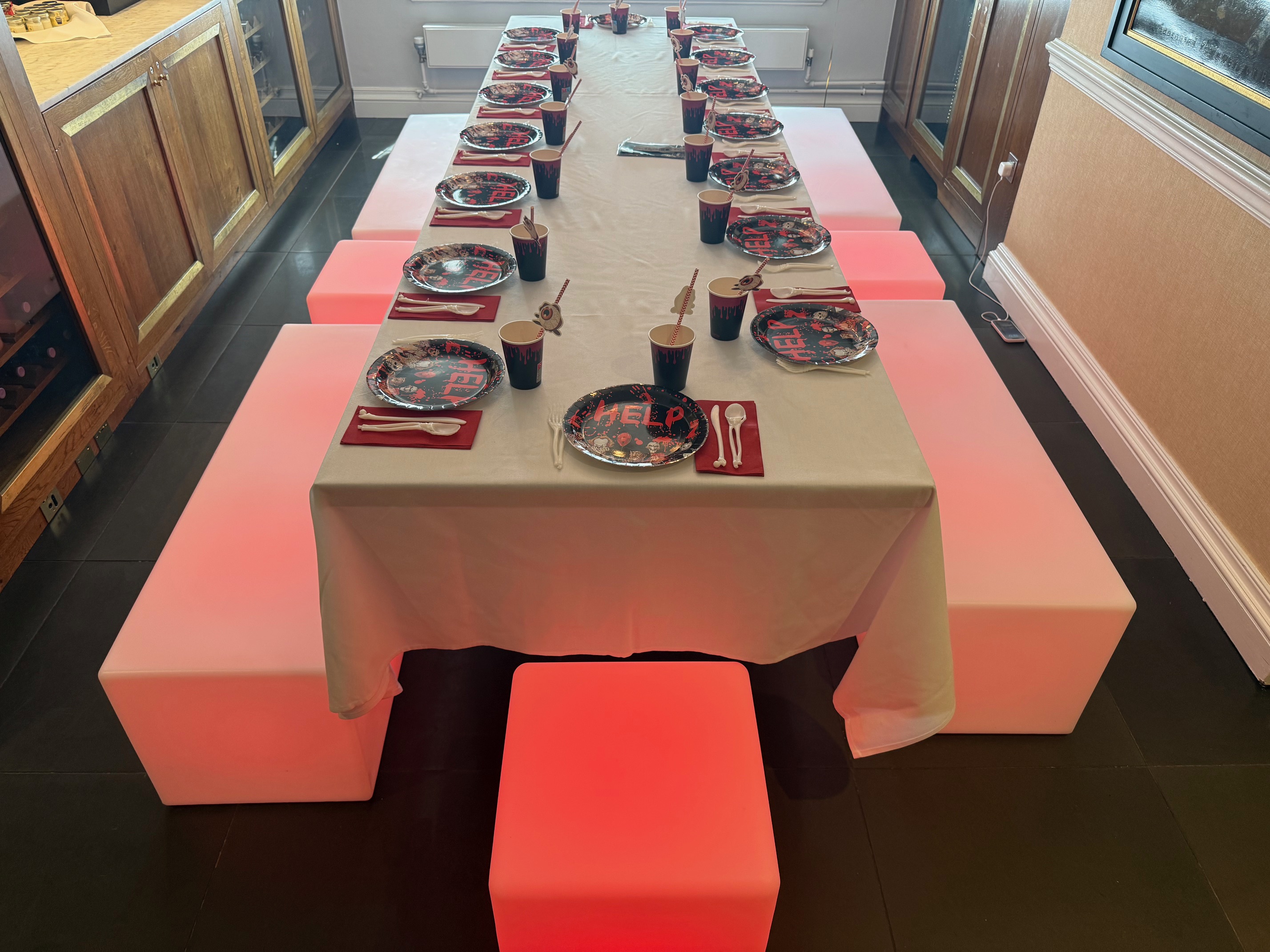 LED Long Stools - Event Entertainment in London | We Love Occasions