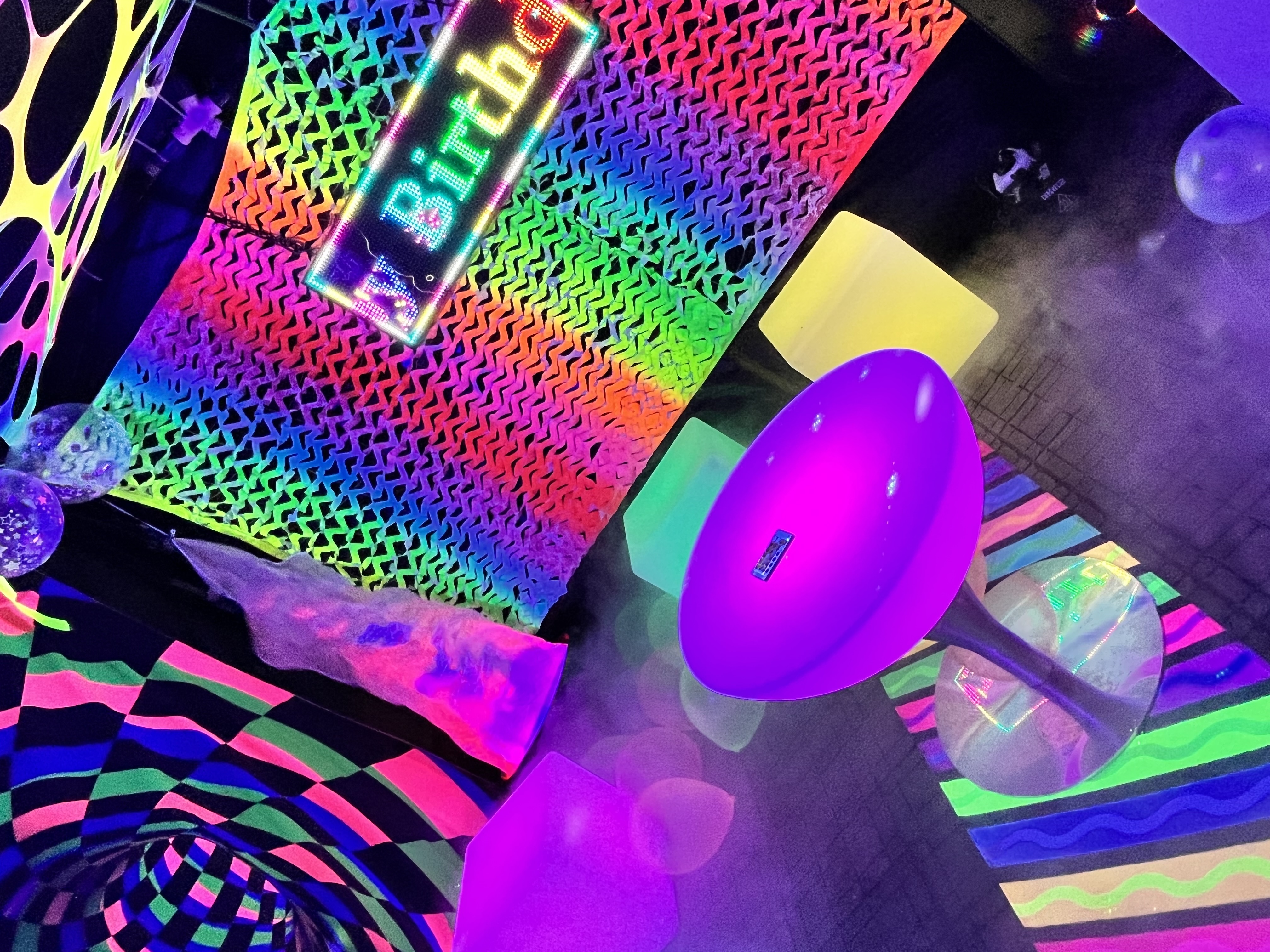 a1 3x3m uv glow party rave tent gazebo inflatable - Hire in Ashford ...