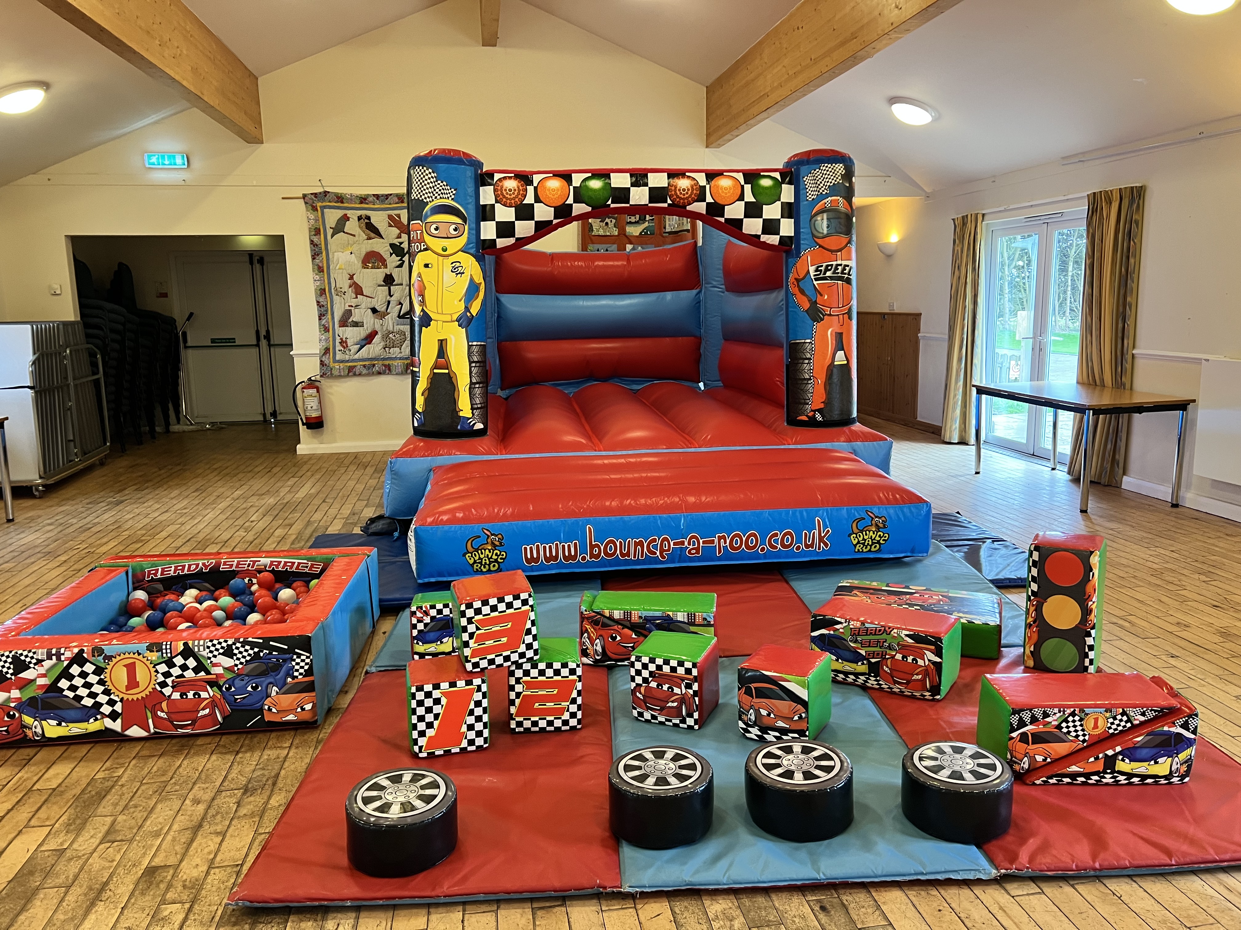 Racing Car Castle and Soft Play - Bouncy Castle Hire in West Wiltshire ...