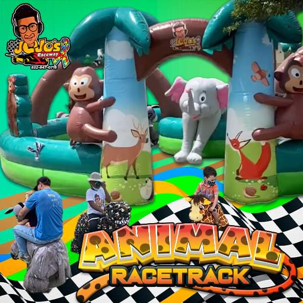 Mario Kart Racetrack w/ Karts (ages 4-9) - Inflatable Racetrack Rentals in  Houston