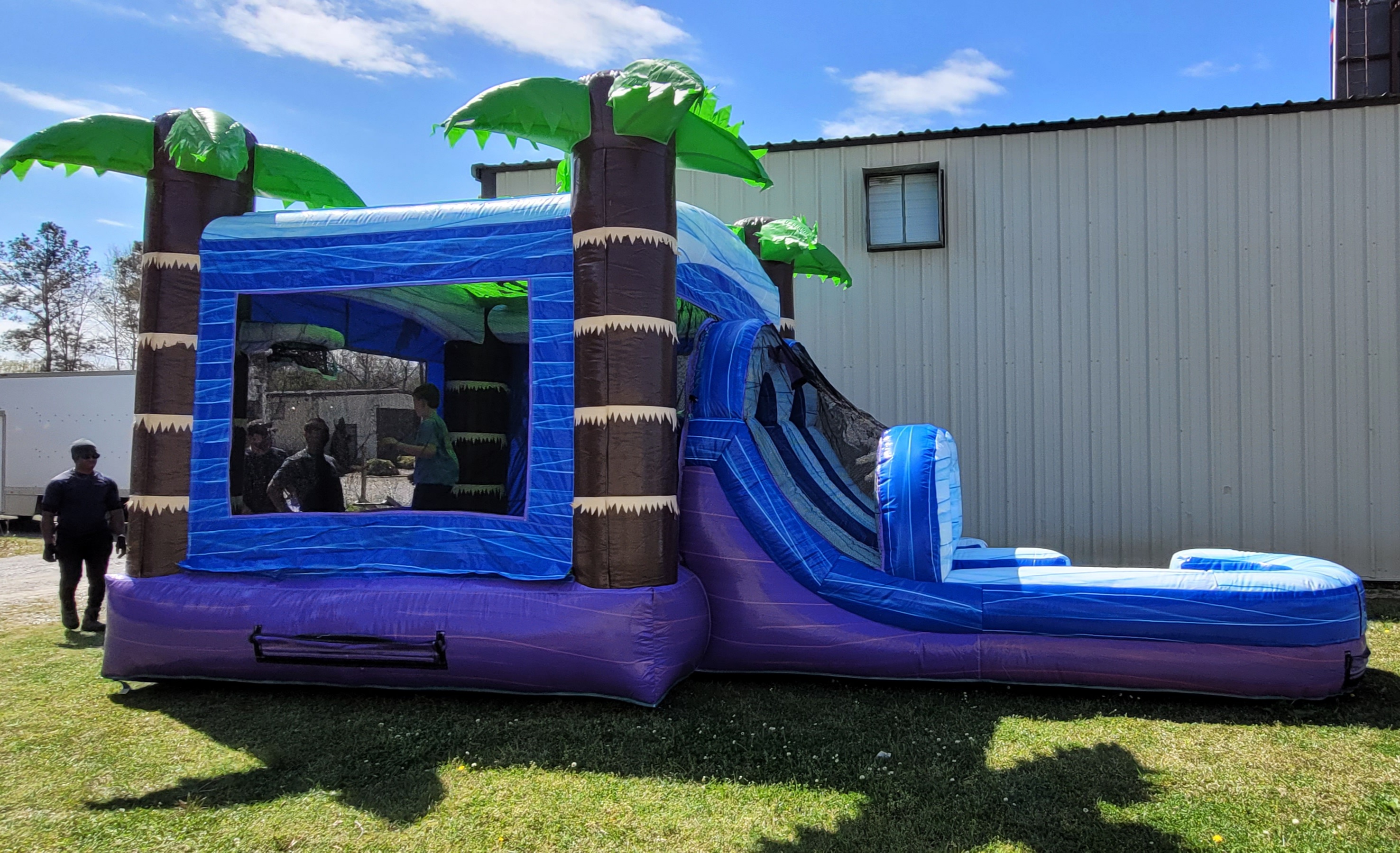 Tropical Paradise Combo DRY Inflatable Rentals in Montgomery and