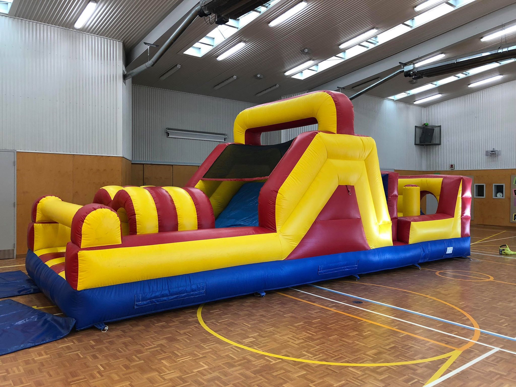 obstacle course bouncy castle hire