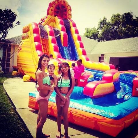 fire and ice water slide rental