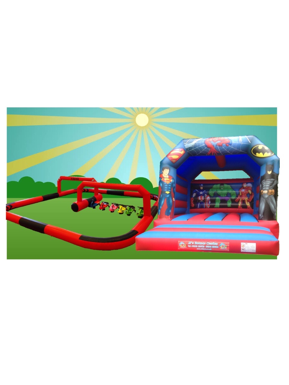 Walk 'n Rides, Didi Cars & Racetrack Bouncy Castle and Party Hire in