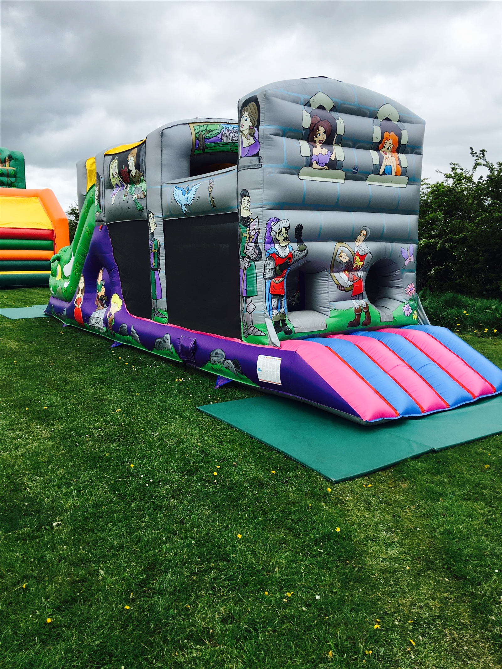 34ftx15ft Dragon Fun Run Bouncy Castle Hire in Hull, East Riding
