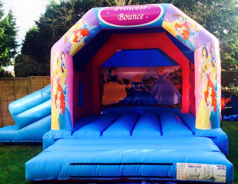 bouncy castles with slides for hire