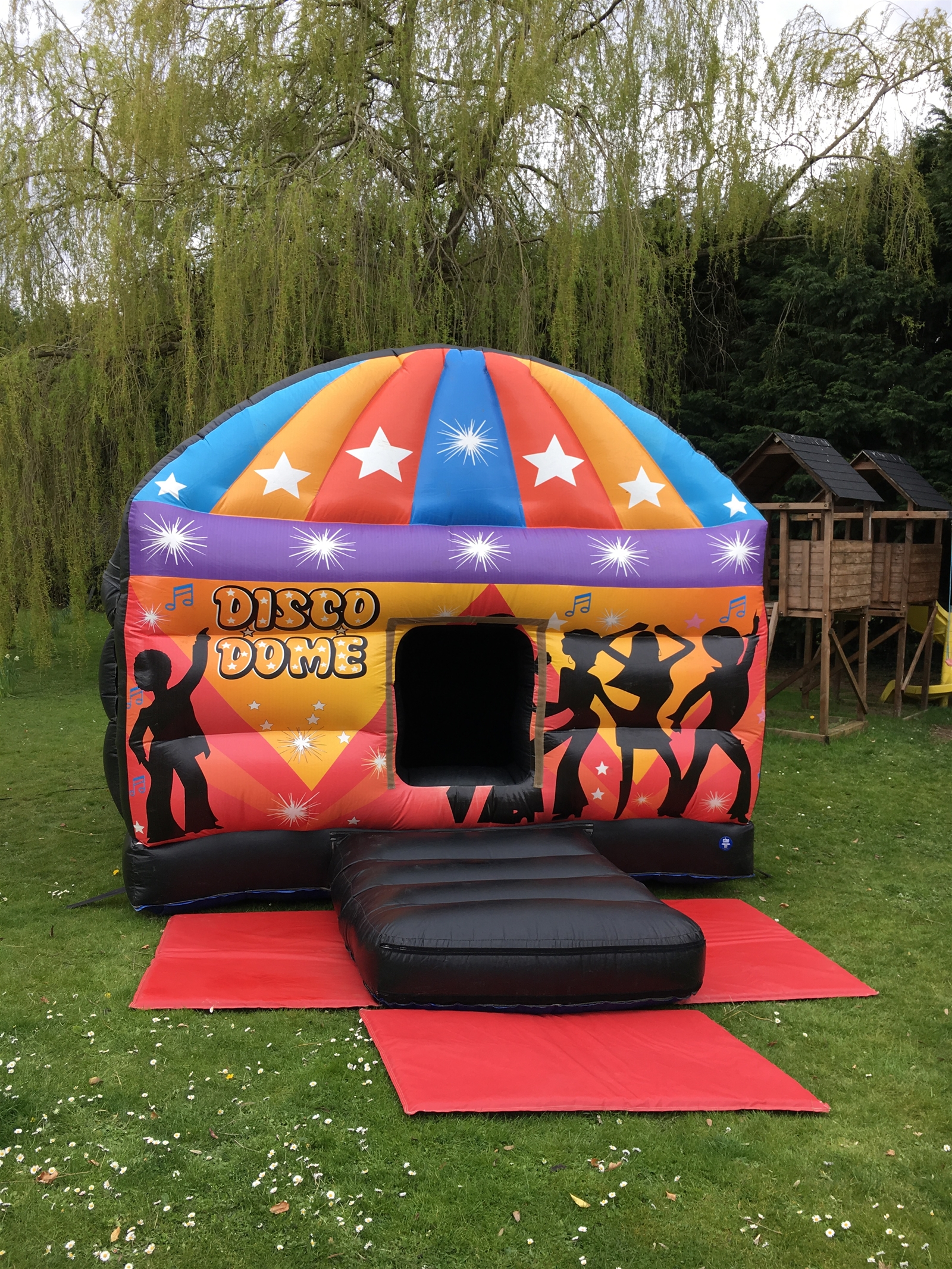 small disco dome bouncy castle