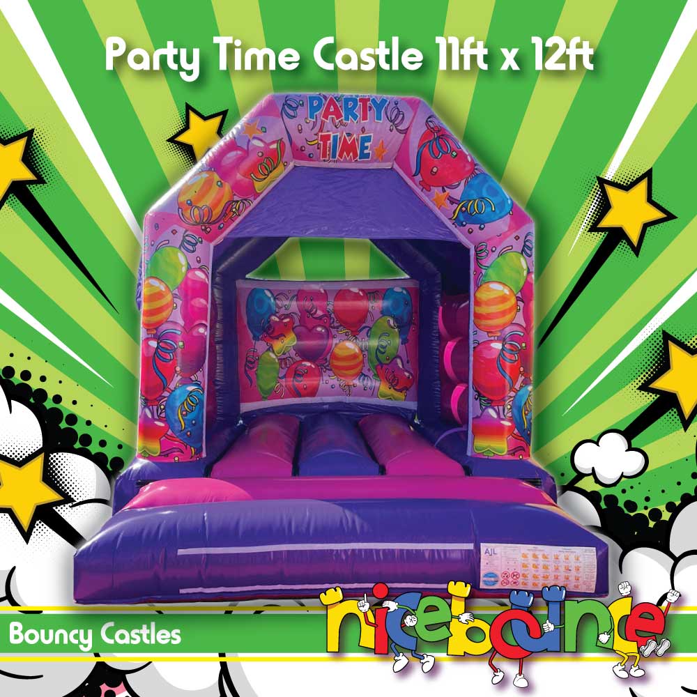 Time Castle Nicebounce Party Time Castle 11ft x 12ft