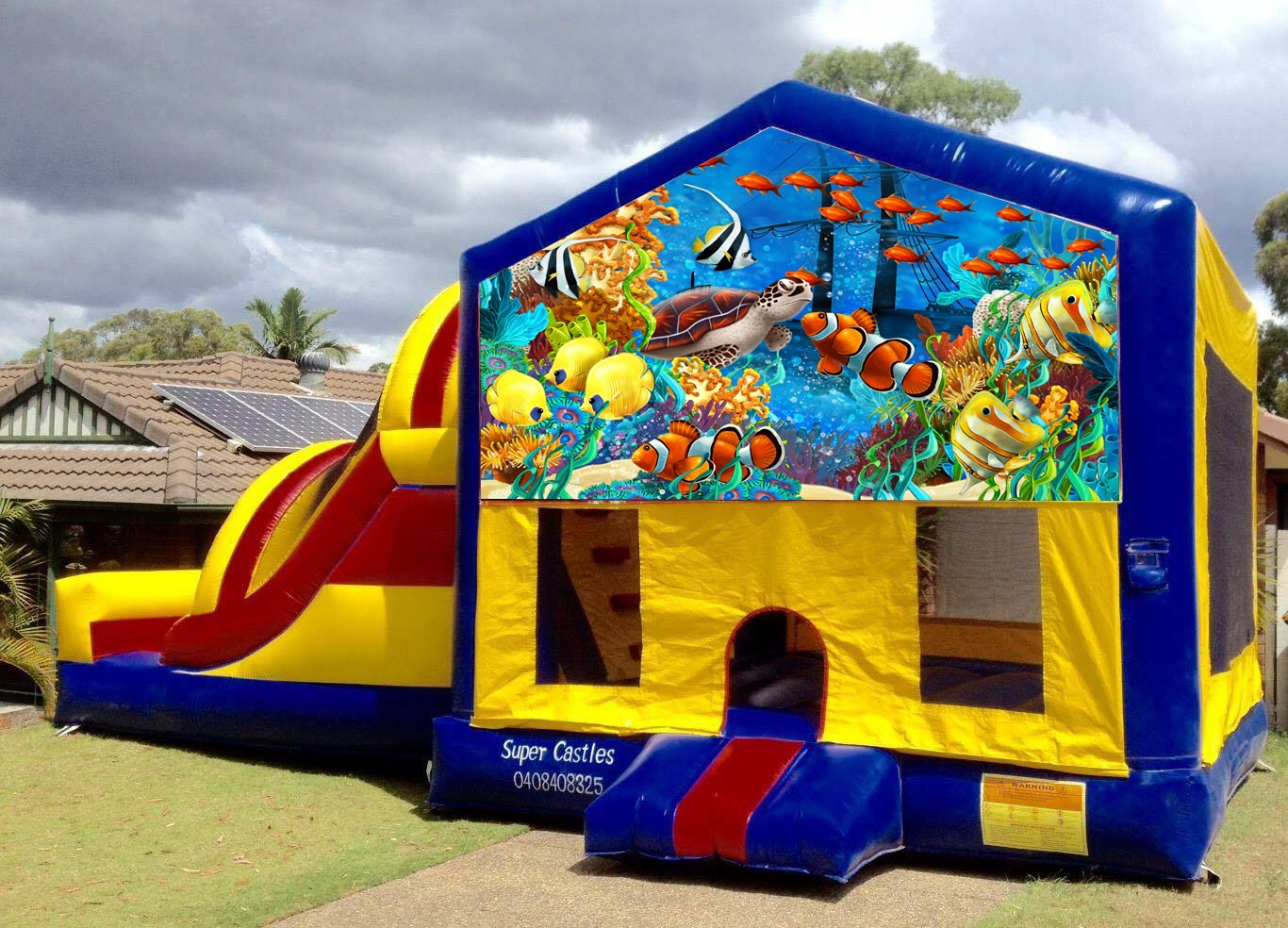 Large Banner Castles Jumping Castle Hire Brisbane, Jumping Castle Hire Gold Coast in Brisbane