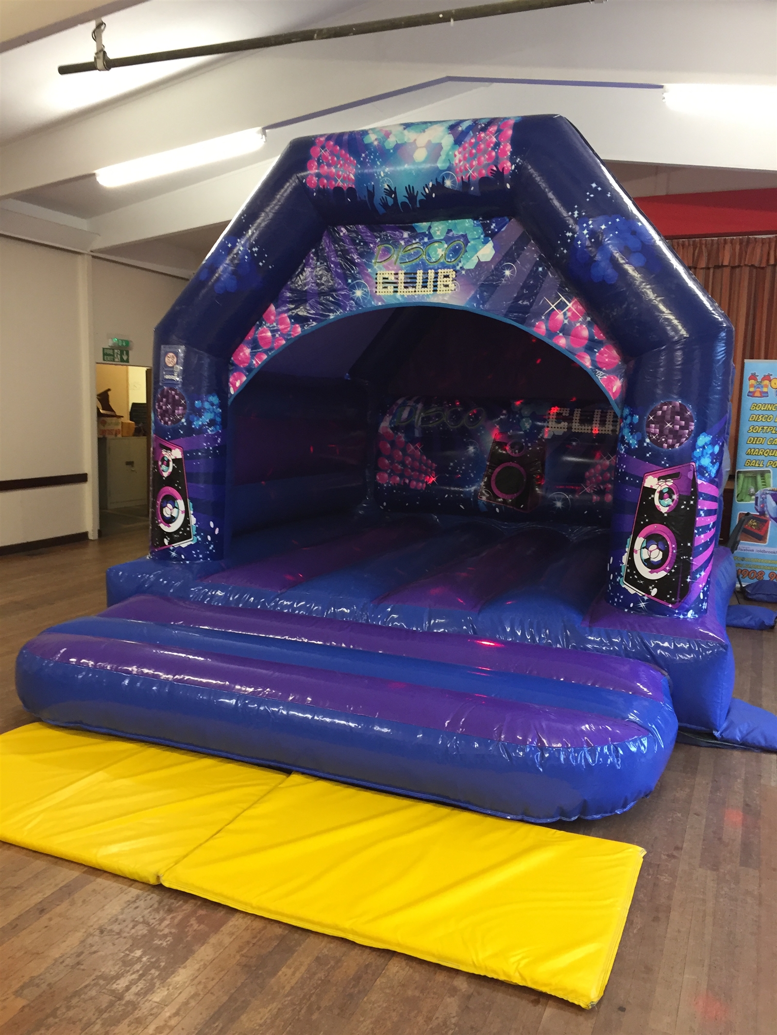 15 x 12 (4.6m x 3.7m) Disco Club Castle Bouncy Castle & Marquee Hire