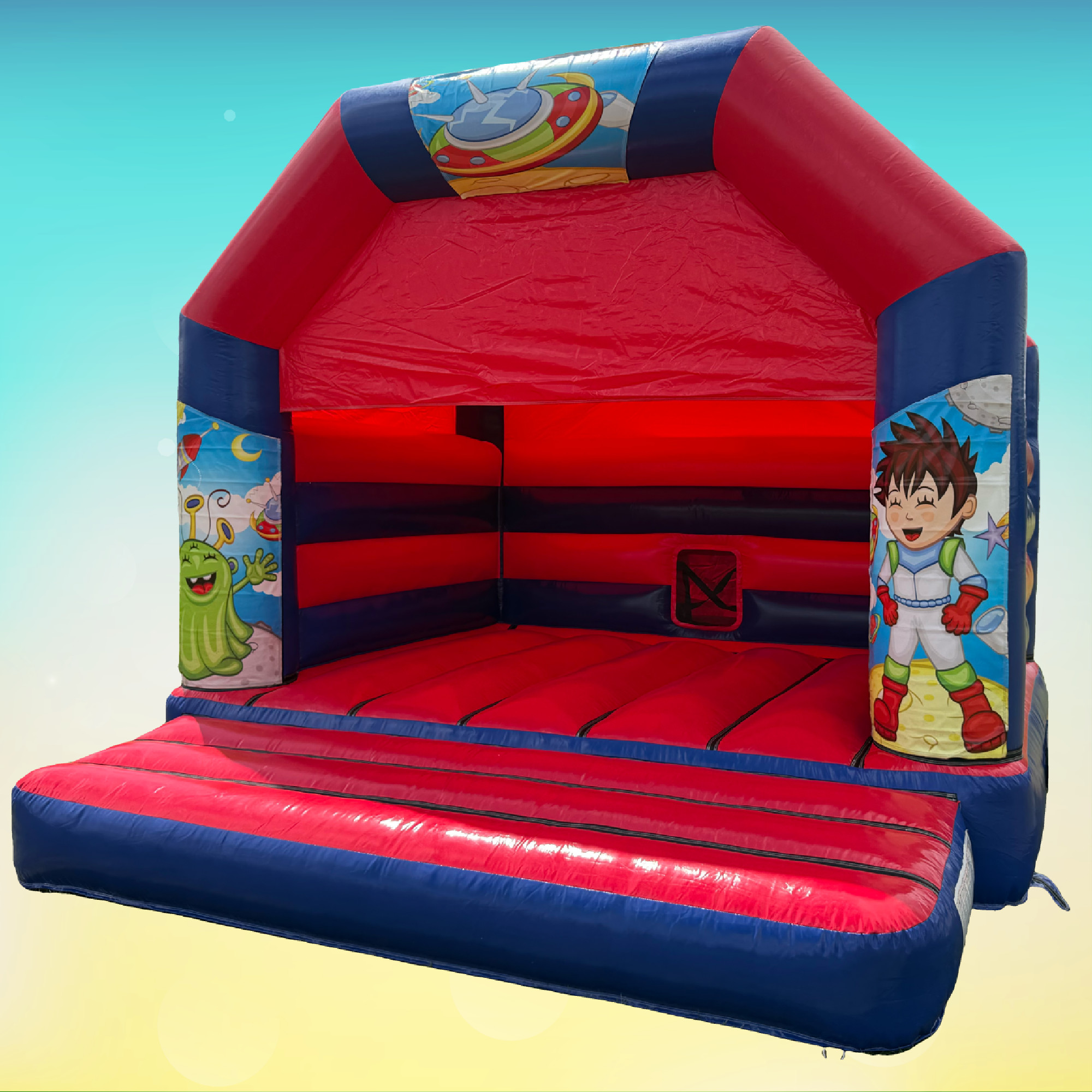 Spaceman Large Bouncy Castle 15ft x15ft - corporate event hire Birmingham