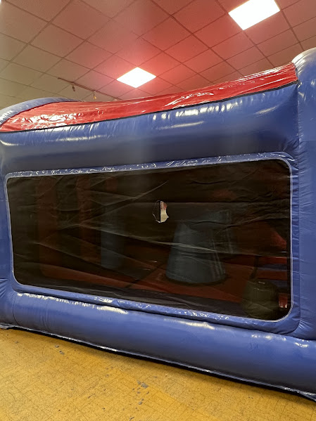 Supabounce Castle Supa Jump Multiplay Bouncy Castle – American-Themed Inflatable with Sl