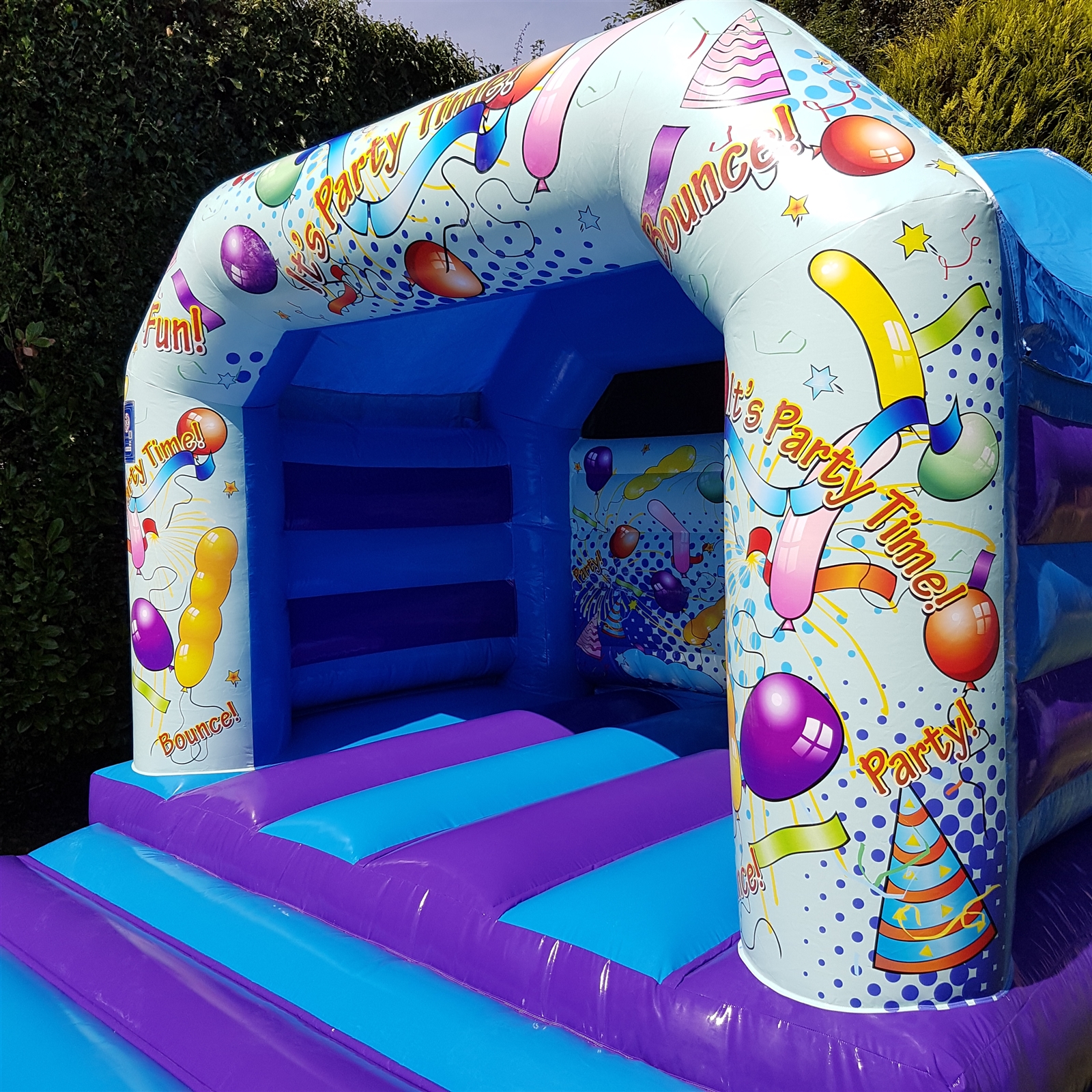 13ft X 13ft Party Time Themed Bouncy Castle Bouncy Castle Hire In Crowborough Tunbridge Wells