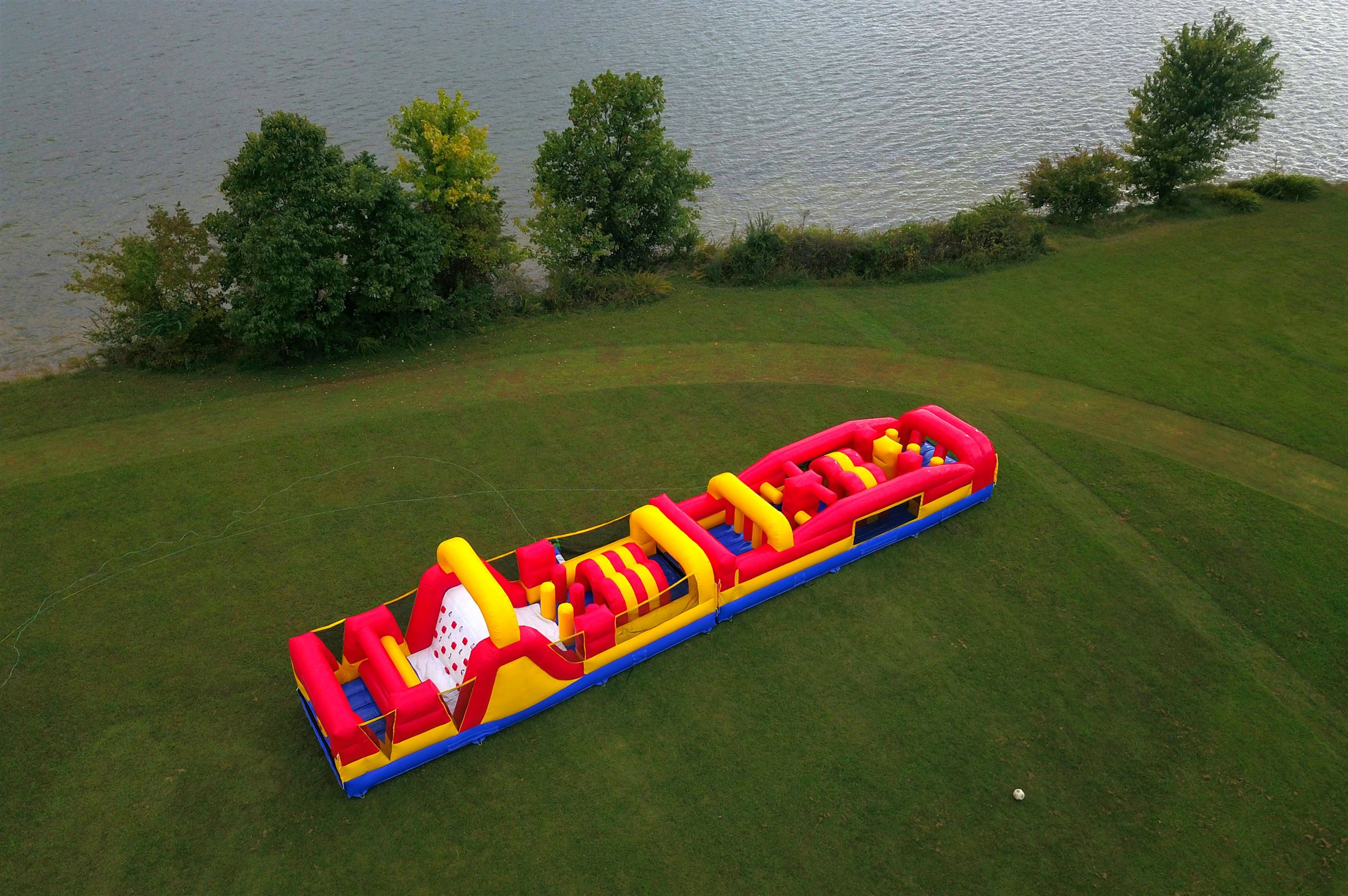 60' Obstacle Course Best Inflatable Bounce Houses & Water Slides for