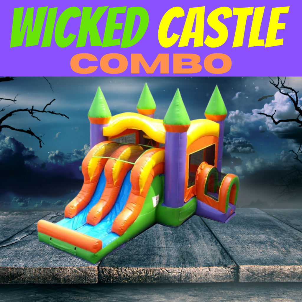 BOUNCES HOUSE WITH SLIDE (DRY) Inflatable Party Rentals & Concessions