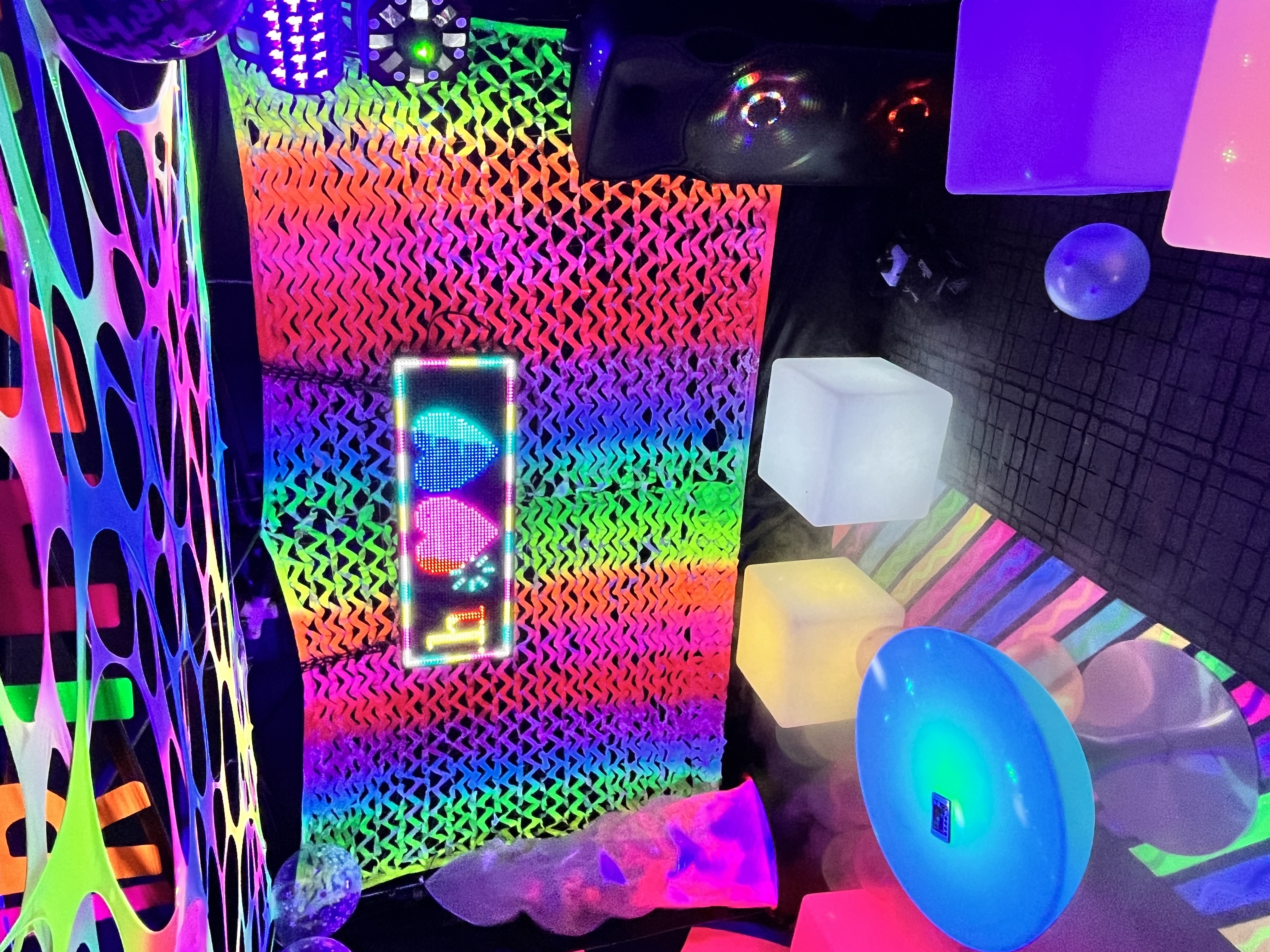 a1 3x3m uv glow party rave tent gazebo inflatable - Hire in Ashford ...