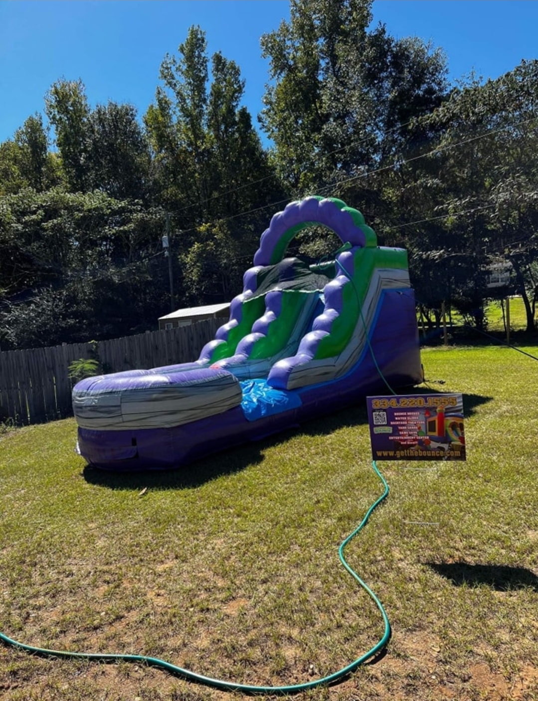 12ft Purple Splash Slide Best Rentals service in Alabama All About