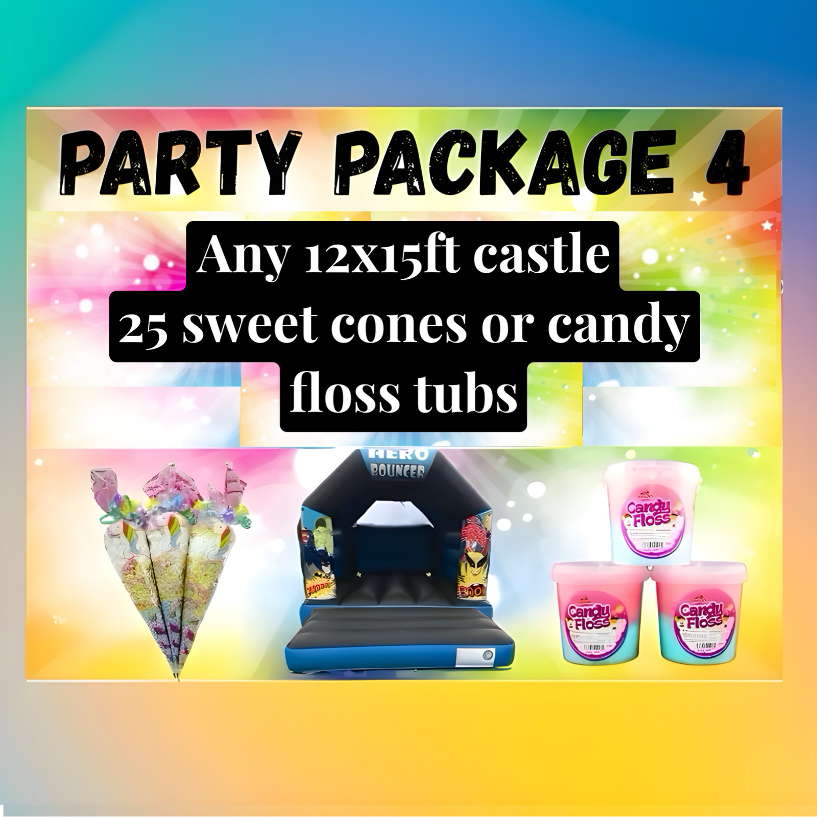 party package 4 - Bouncy Castle Hire in Dewsbury West Yorkshire | Big ...