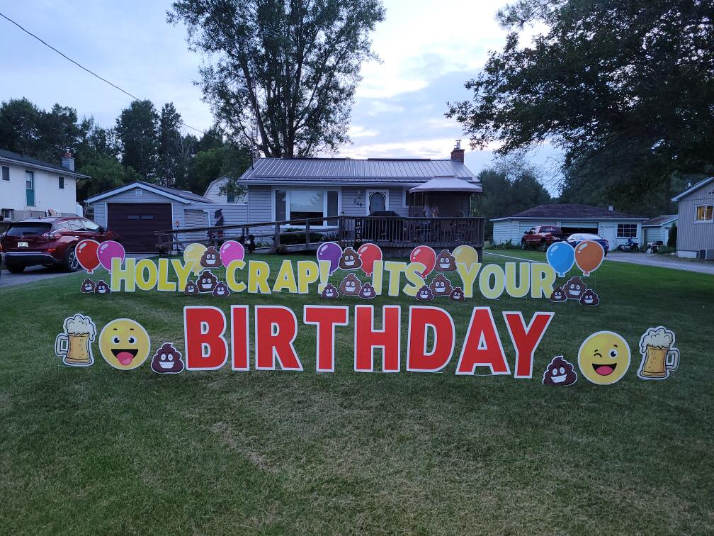 Happy Birthday Lawn Card