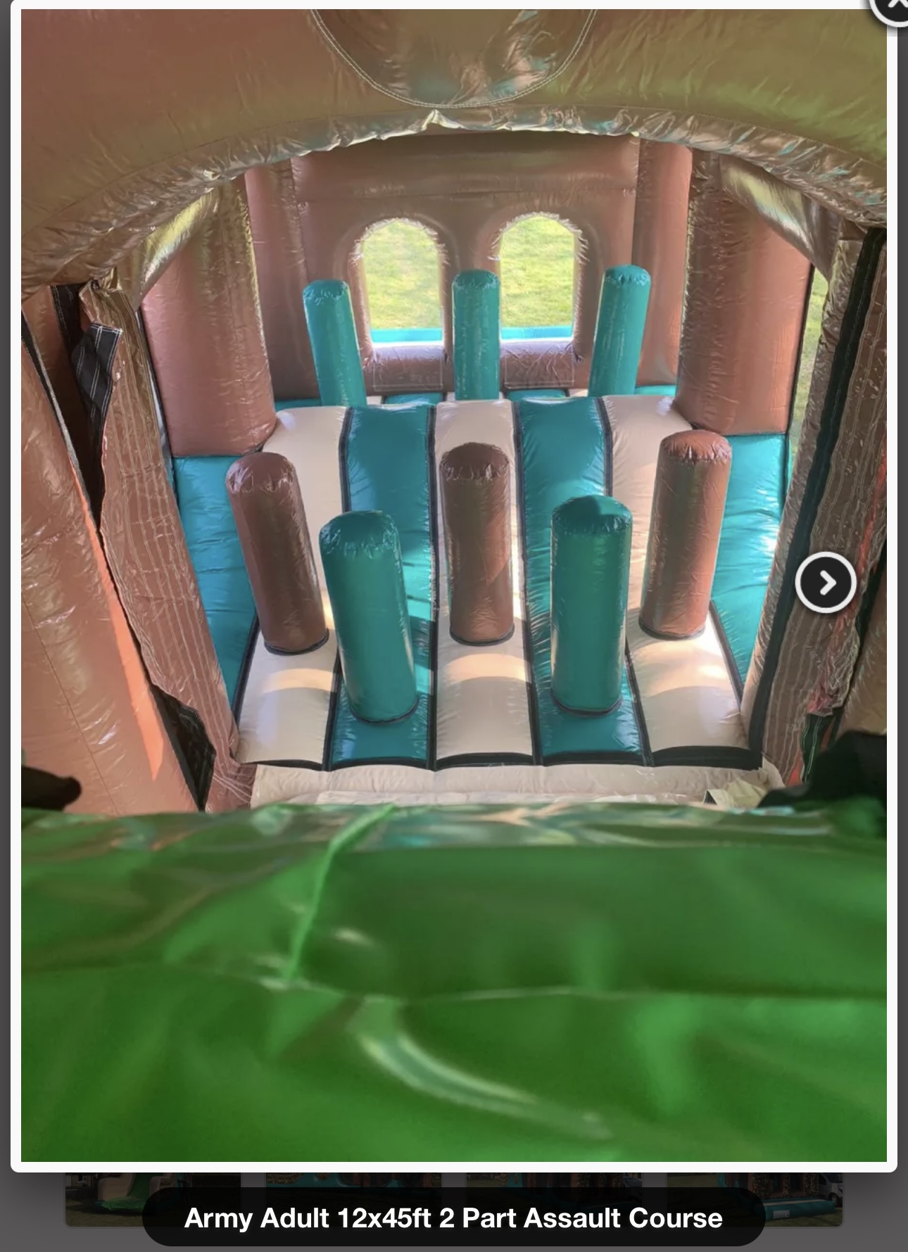 Army themed Assault Course - 45FT - for adults & children