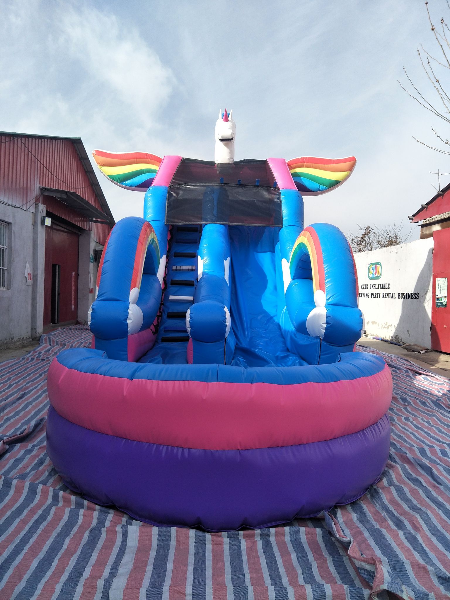 Pink Unicorn Water Slide Bounce House Rentals in Jacksonville