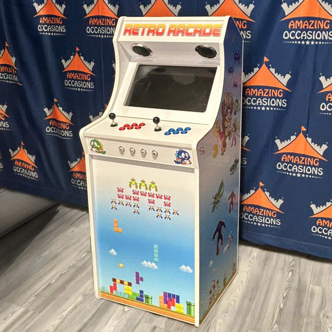 Retro Arcade Game Hire - Inflatable, Bouncy Castle, Entertainment ...