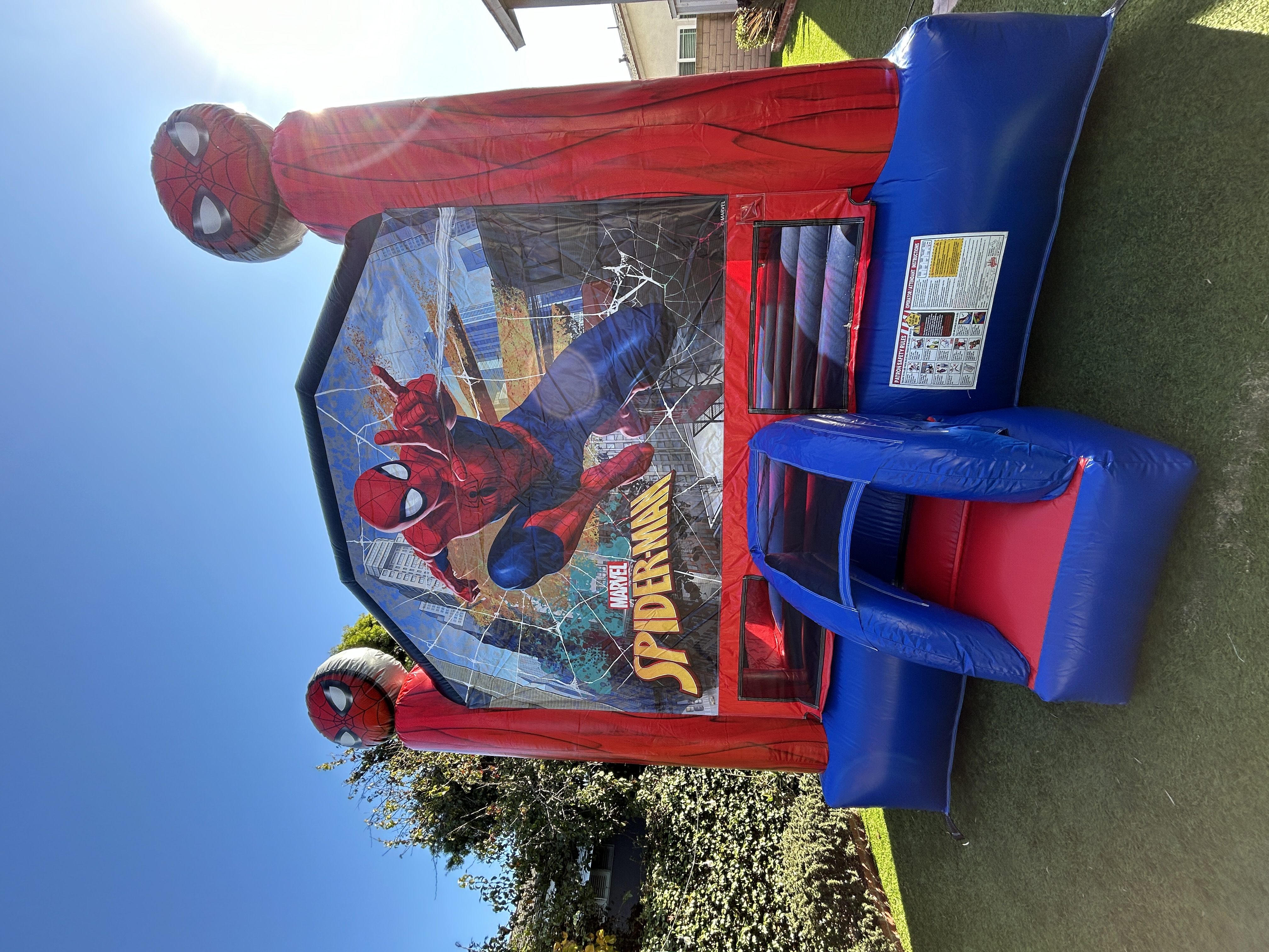 superhero themed spiderman jumper rental near me