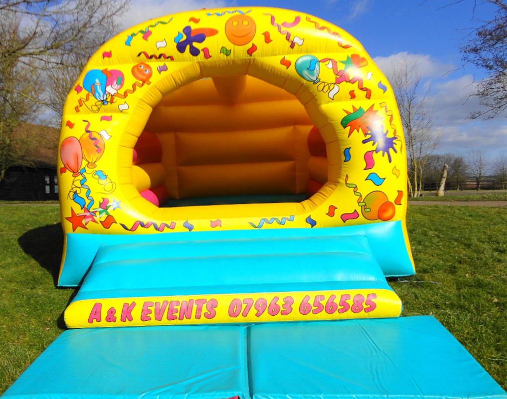 bouncy castle with slide to hire