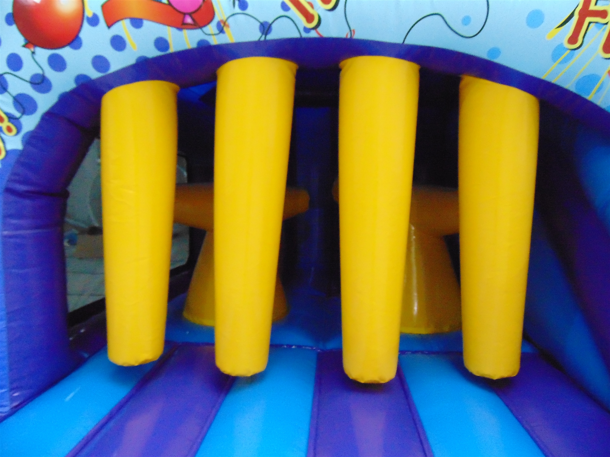 U Shaped Obstacle Course Bouncy Castle and Inflatable Hire in Surrey