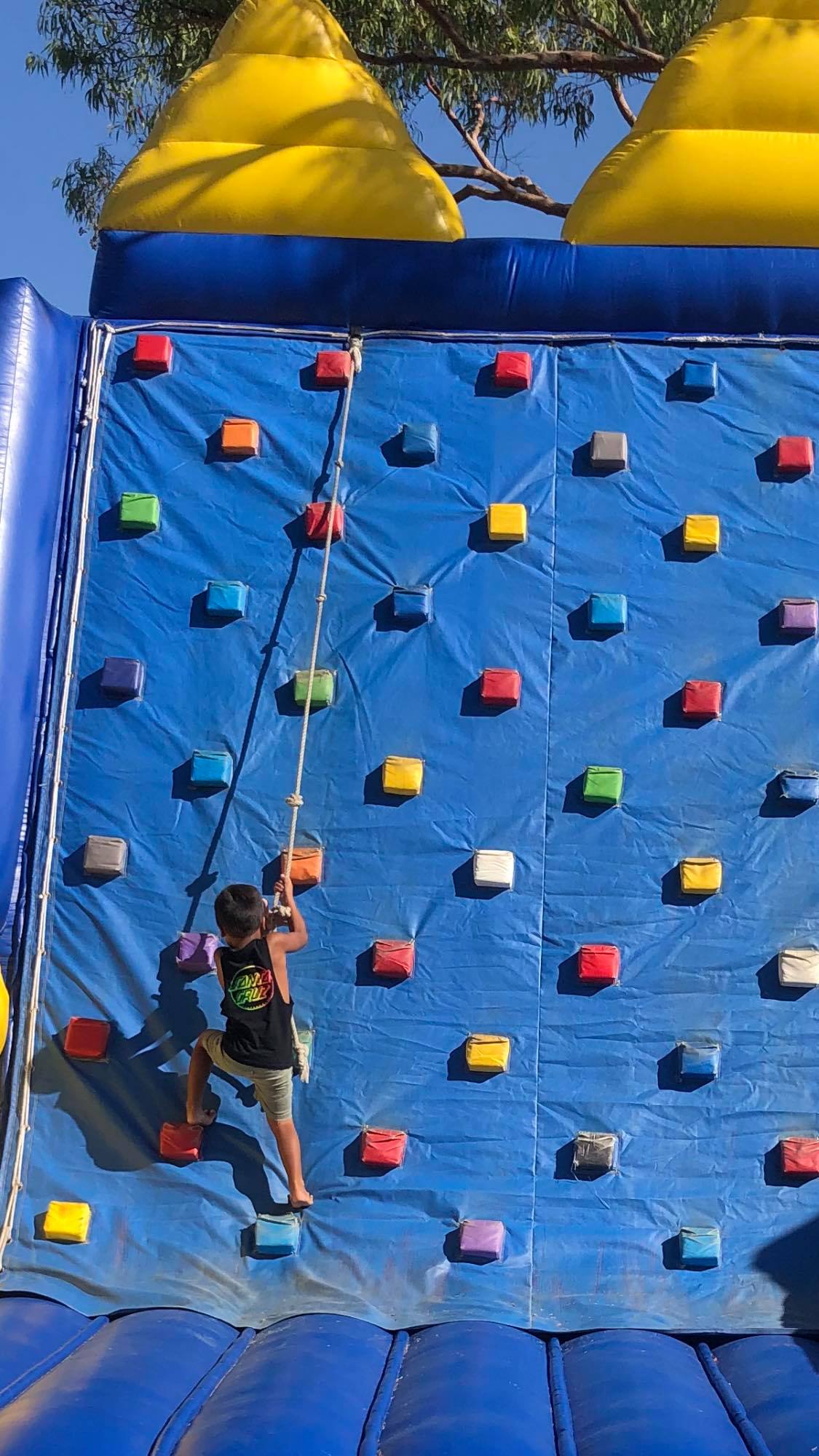 inflatable climbing wall