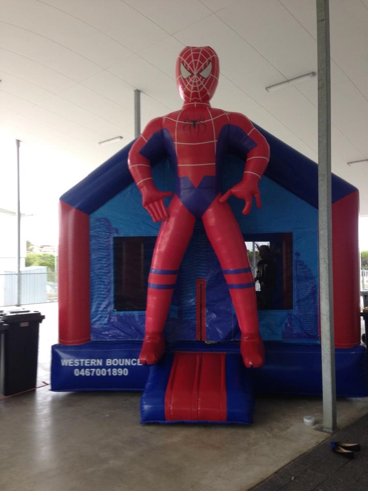 spiderman bouncy castle hire