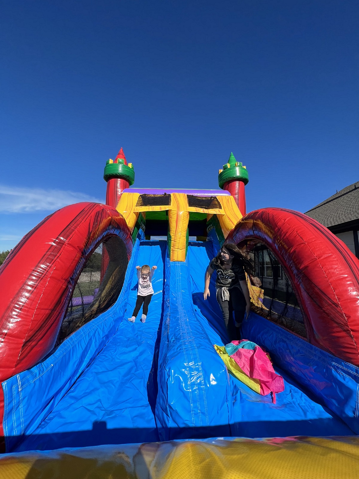 XL Wet/Dry Combo Bouncer/two lane slide Bounce House Rentals in Azle