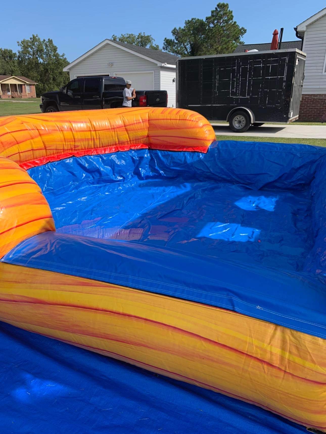 20 ft. Fire water slide marble Party Rentals in Albertson