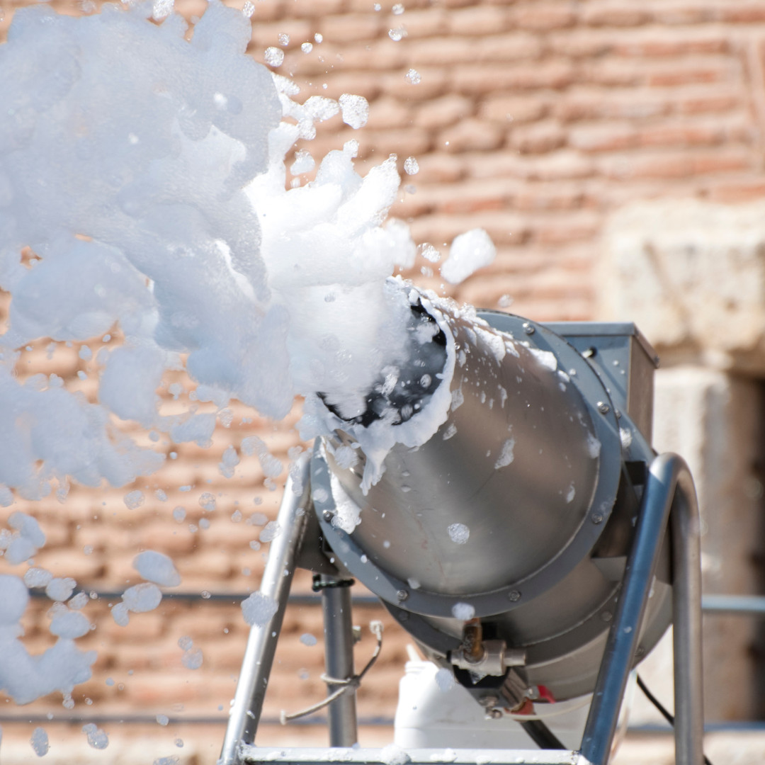 Foam Party Cannon Machine Hire Inflatable, Bouncy Castle